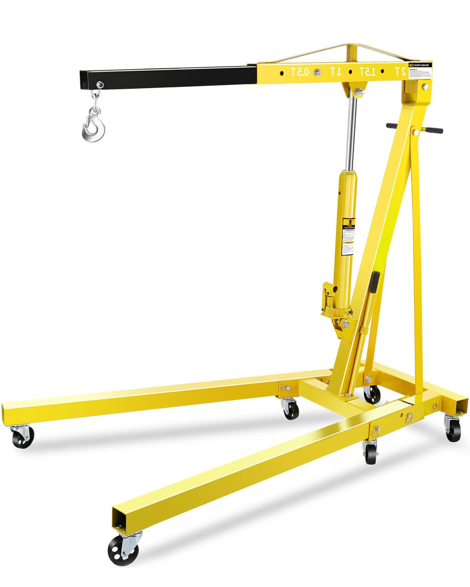 2 Ton Engine Hoist Cherry Picker with Lever 4400 Lbs Capacity