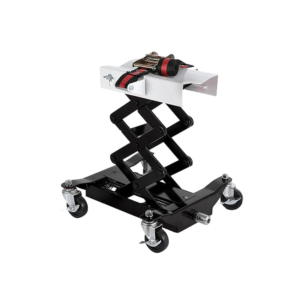 450 Lbs Low Profile Transmission Jack with Safety Straps Auto Repair 7-23"